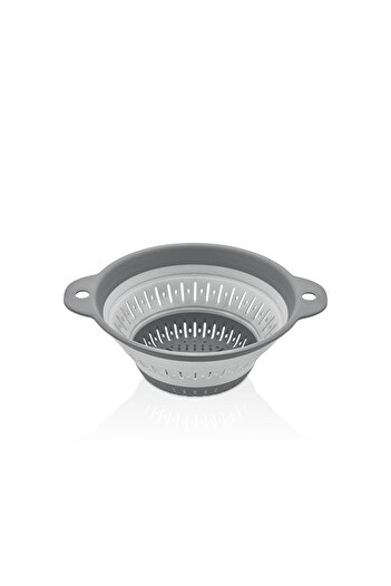 Bayev 2 Pieces 1800ml Pasta and Vegetable Strainer Round Foldable Accordion