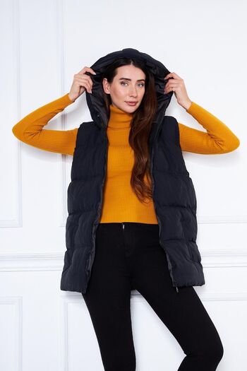 comstar Women's Puffer Short Hooded Vest