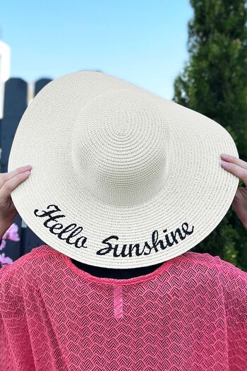 Remsa Mayo Hello Sunshine Ecru Straw Hat - RŞ-22