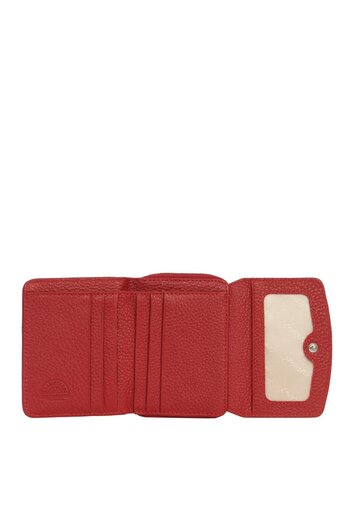 CENGİZ PAKEL Women's Genuine Leather Mini Horizontal Wallet - Cengiz Pakel 65288 - Red
