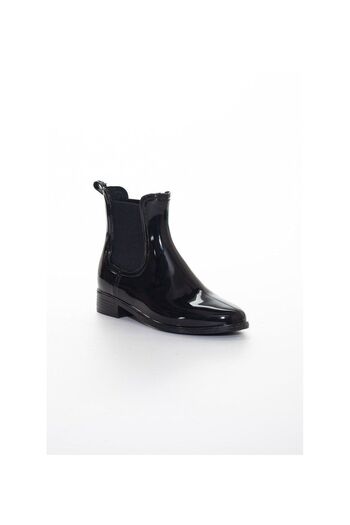 Orkide Elastic Black Short Plastic Rain Boots 36-40