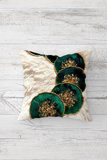 Pelangi Emerald Green Stone Table - Set of 4 Decorative Runner