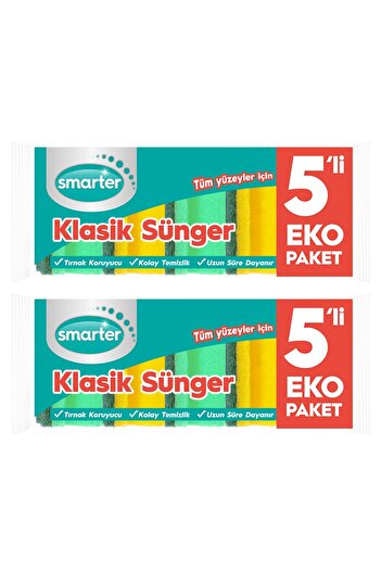 SMARTER Classic Dish Sponge 10 Pieces