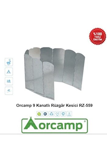 Orcamp 9 Blades Windbreaker with Camping Wind Breaker Bag - Rz559