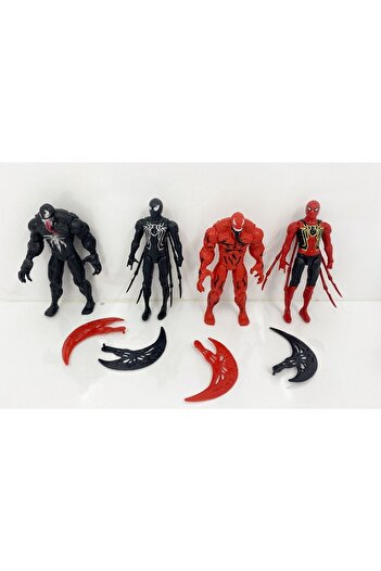 Kardelen Venom Örümcek Adam 4lü Set Avengers Figür Oyuncak