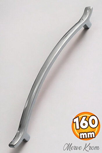 Badem10 Mâner metalic de culoare cromată - 160MM 16CM dulap cu sertar de bucătărie