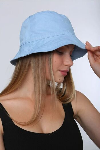 Remsa Mayo Pălărie cu găleată din bumbac Baby Blue - RŞ-110