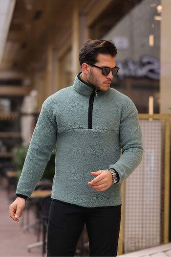 comstar Half Zipper Plush Sweatshirt