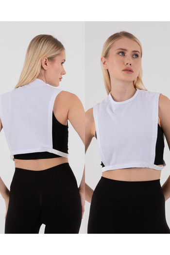 mirach Pack of 2 Crew Neck Sleeveless Half Crop Neck Collar |   Soft Texture, Non-Sweating Fresh Fabric Hijab Underwear