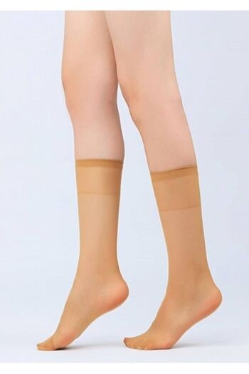 Müjde 3 Pieces Skin Colored Thin Socks
