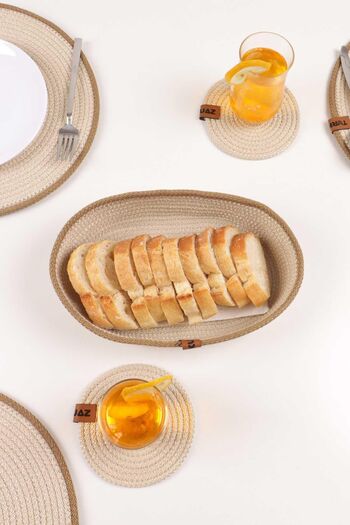 Pikas Jute Wicker Basket Set - Multi-Purpose Organizer, 100% Handmade