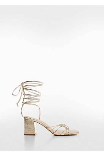 Mango Teen Gold-Colored Sandals for Kids