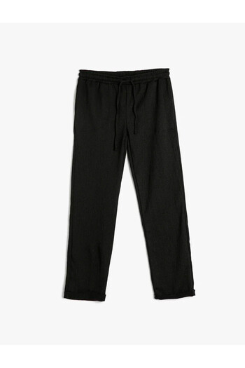 Koton Women's Black Trousers - 4sal40022ık Model