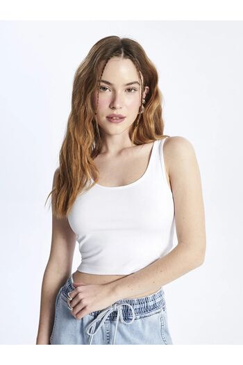 LC Waikiki XSIDE Women's Crop U-Neck Straight Cut