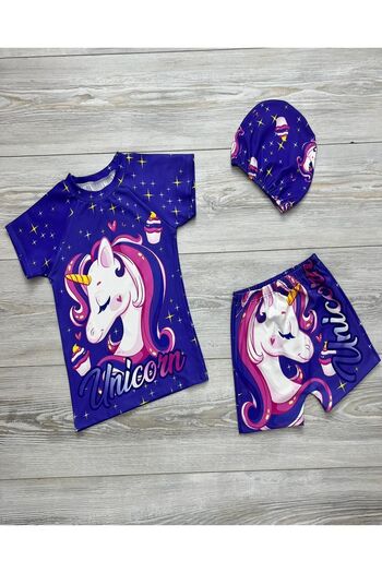 ÖYKÜ KİDS Costum de baie trei piese pentru fete