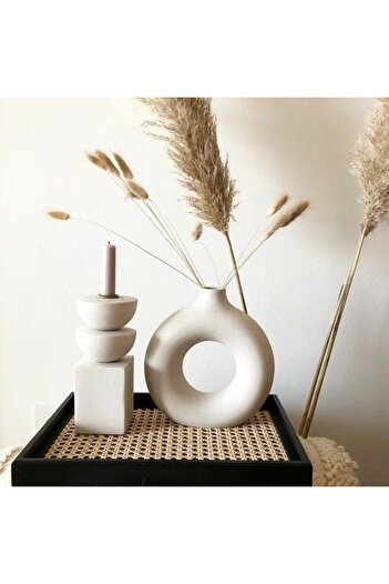 Luthien Ring Vase and Scandinavian Candlestick