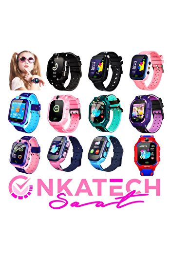Onkatech Çocuk Konum Takipli Arama Sim Kart Girişli Ve Lbs Sos Özellikli Akıllı Çocuk Saati