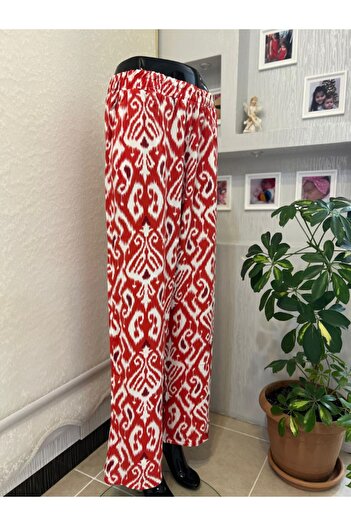 DENİZLİFE Large Size Patterned Woven Trousers 1xl-4xl