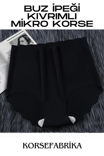 korsefabrika trend mood store High Waist Micro Ice Silk Laser Cut Non-Sparts Breathable Seamless-Elastic Panty Corse