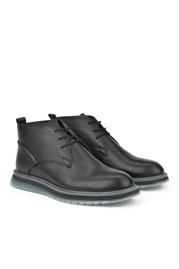 Ziya Genuine Leather Men's Black Boots - 1431007 ZB104