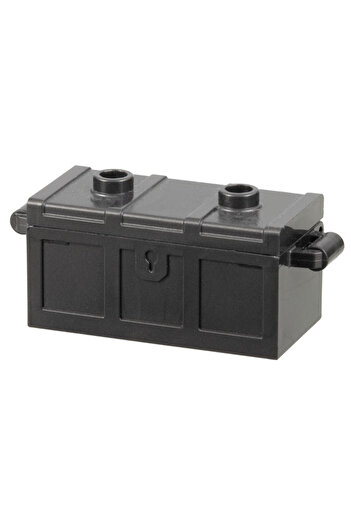 LEGO Custom Treasure Chest 2 X 4 X 2 Shiny Gray Treasure Treasure Pirate Safe Chest 1 Piece