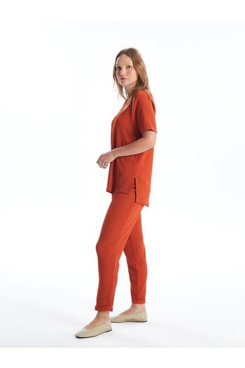 LC Waikiki LCWAIKIKI Basic Women's - Elastic Waist Straight Trousers