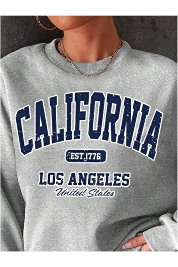 MOONBULL California Est.1776 Printed - Unisex Crew Neck Oversize Sweatshirt