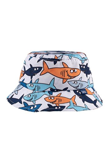 Kitti 9-20 Months Head Circumference Patterned Fish Fedora Hat - 44-48 Cm