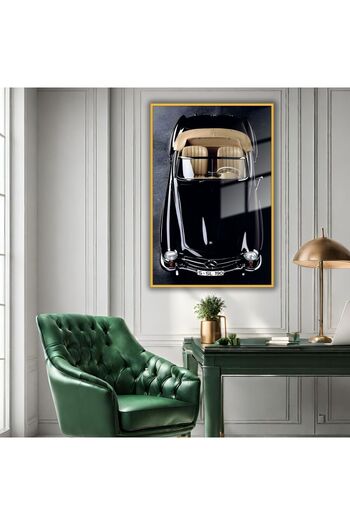 GAAGART Metal Çerçeveli Temperli Cam Tablo Ön Açı Mercedes S 190 Sl
