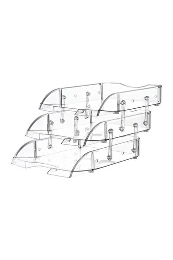 Temat Triple Movable Document Shelf Transparent