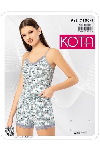 KOTA 7100 Rope Strap and Printed Shorts Set