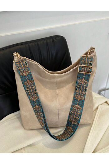 ESTUTE Women's Everyday We Use Most Comfortable Bag Slack Soft Leather Column Strap