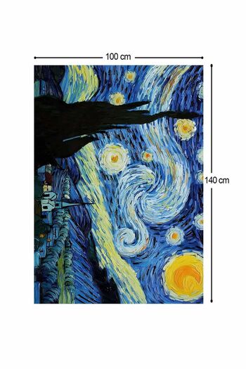 BrillaHome Van Gogh Starry Night 1 Wall Cover Rug