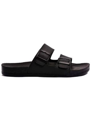 PARMİ Parmi Ανδρικές Unisex Ορθοπεδικές Παντόφλες με διπλή πόρπη Bahama Μαύρες