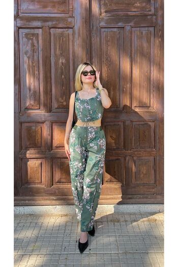 Flow Green Cargo Pocket - Set with Pants and Bustiers