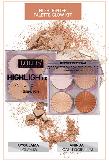 Lollis Highlighter Palette Glow Kit / Aydınlatıcı Palet Glow Kit
