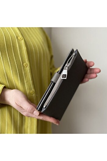 Just Polo Gray Lacos Zippered Women's Wallet