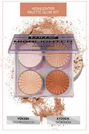 Lollis Highlighter Palette Glow Kit / Aydınlatıcı Palet Glow Kit