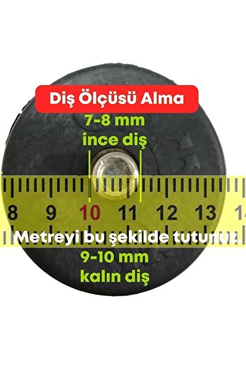 Adem Koç Picior de bază pentru mobilă 15 Cm Alb 3/8" Grosime Dinți