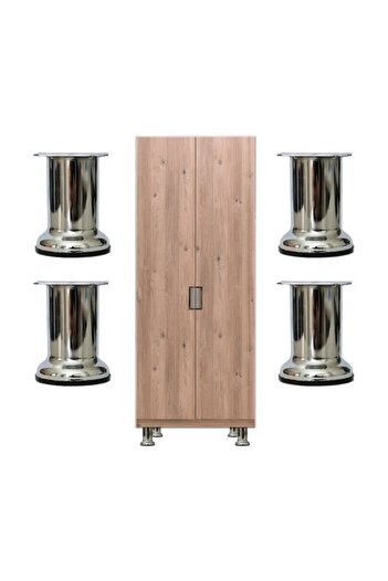Adem Koç Dulap metalic Vestiar Noptiera Vitrina Picior de bază 8 cm Diametru 42 mm 4 buc