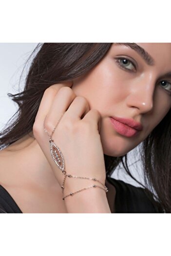 Modex Women's Rose Oval Stone Şahmeran Uvsh9962