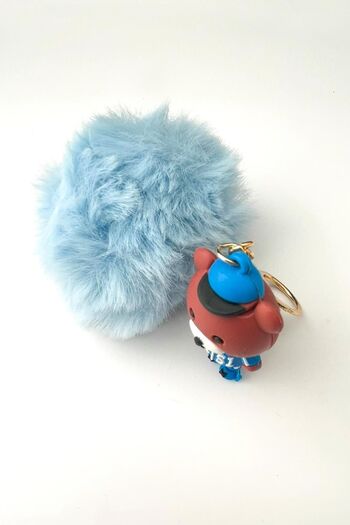 Modex Blue Plush Cute Teddy Bear Keychain
