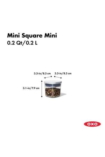 Oxo Square 0.2 Lt GG Pop Mini Storage Container