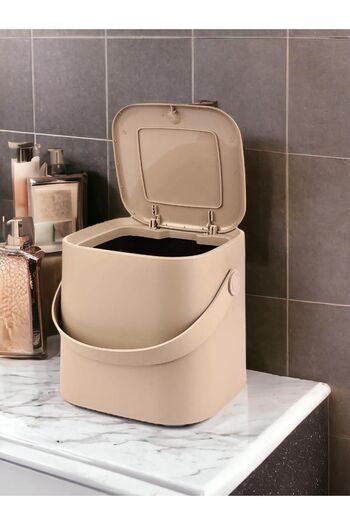Bayev Counter Top Kitchen and Bathroom Trash Can with Latte Handle Inner Bucket 4 Lt