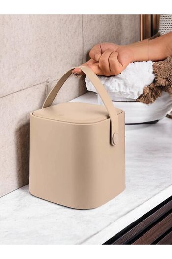 Bayev Counter Top Kitchen and Bathroom Trash Can with Latte Handle Inner Bucket 4 Lt