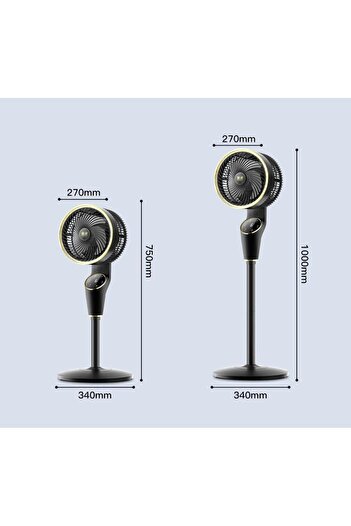 Enshall Yeni Model Ayarlanabilir Hareketli Kumandalı Sessiz Vantilatör Güçlü Hava Soğutucu Ayaklı Fan