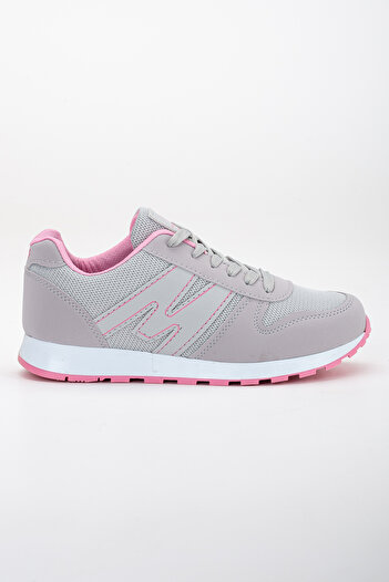 BOUIS Unisex Buz Pembe Bağcıklı Casual Rahat Taban Konforlu Yumuşak Yürüyüş Günlük Sneaker Spor Ayakkabı