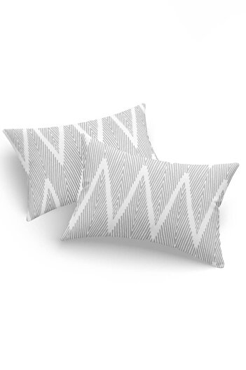 Eponj Home Olivia Gray 2-Piece Pillowcase Set
