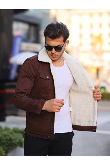 comstar MEN'S FURRY DENIM JACKET