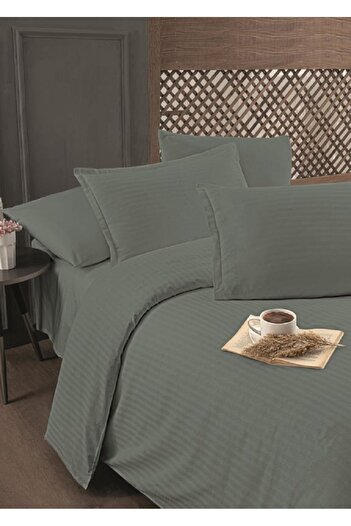 Altınbaşak Infinity Breezeway Poplin Double Duvet Cover Set Fitted Sheet